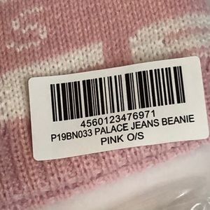 Palace Jeans Pink Beanie Cap Snow Hat 